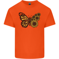 A Sunflower Butterfly Kids T-Shirt Childrens Orange