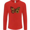 A Sunflower Butterfly Mens Long Sleeve T-Shirt Red