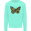 A Sunflower Butterfly Mens Sweatshirt Jumper Peppermint