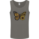A Sunflower Butterfly Mens Vest Tank Top Charcoal