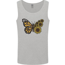 A Sunflower Butterfly Mens Vest Tank Top Sports Grey