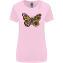 A Sunflower Butterfly Womens Wider Cut T-Shirt Light Pink