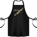 A Supermarine Spitfire Fying Solo Cotton Apron 100% Organic Black