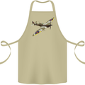 A Supermarine Spitfire Fying Solo Cotton Apron 100% Organic Khaki