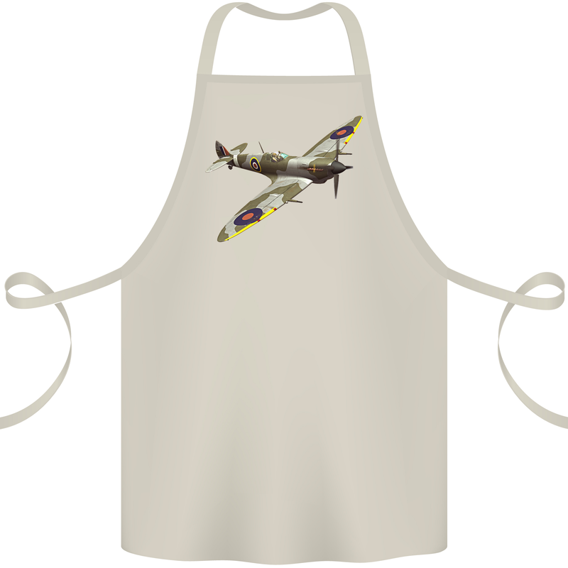 A Supermarine Spitfire Fying Solo Cotton Apron 100% Organic Natural