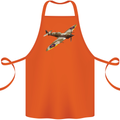 A Supermarine Spitfire Fying Solo Cotton Apron 100% Organic Orange
