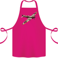 A Supermarine Spitfire Fying Solo Cotton Apron 100% Organic Pink