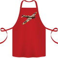 A Supermarine Spitfire Fying Solo Cotton Apron 100% Organic Red
