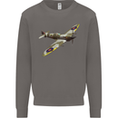 A Supermarine Spitfire Fying Solo Mens Sweatshirt Jumper Charcoal