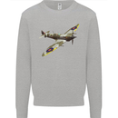 A Supermarine Spitfire Fying Solo Mens Sweatshirt Jumper Sports Grey