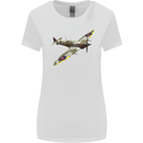 A Supermarine Spitfire Fying Solo Womens Wider Cut T-Shirt White