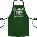 A Tennis Racket for My Wife Best Swap Ever! Cotton Apron 100% Organic Forest Green