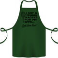 A Tennis Racket for My Wife Best Swap Ever! Cotton Apron 100% Organic Forest Green