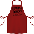 A Tennis Racket for My Wife Best Swap Ever! Cotton Apron 100% Organic Maroon