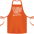 A Tennis Racket for My Wife Best Swap Ever! Cotton Apron 100% Organic Orange