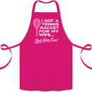 A Tennis Racket for My Wife Best Swap Ever! Cotton Apron 100% Organic Pink