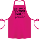 A Tennis Racket for My Wife Best Swap Ever! Cotton Apron 100% Organic Pink