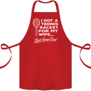 A Tennis Racket for My Wife Best Swap Ever! Cotton Apron 100% Organic Red