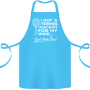 A Tennis Racket for My Wife Best Swap Ever! Cotton Apron 100% Organic Turquoise