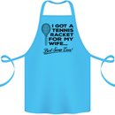 A Tennis Racket for My Wife Best Swap Ever! Cotton Apron 100% Organic Turquoise