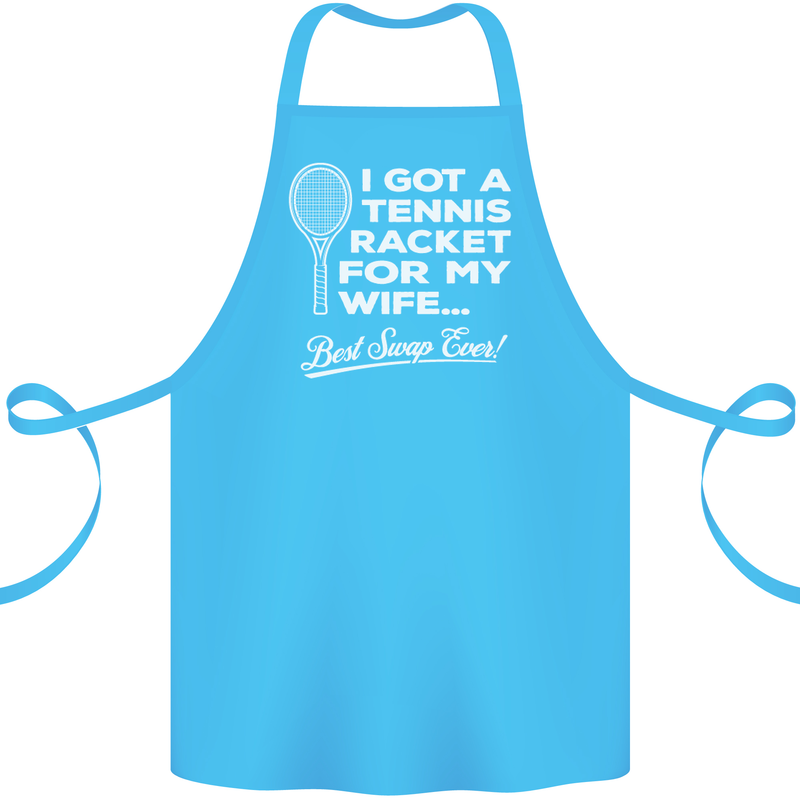 A Tennis Racket for My Wife Best Swap Ever! Cotton Apron 100% Organic Turquoise