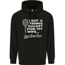 A Tennis Racket for My Wife Best Swap Ever! Mens 80% Cotton Hoodie Black