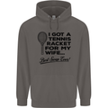A Tennis Racket for My Wife Best Swap Ever! Mens 80% Cotton Hoodie Charcoal