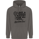 A Tennis Racket for My Wife Best Swap Ever! Mens 80% Cotton Hoodie Charcoal