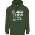 A Tennis Racket for My Wife Best Swap Ever! Mens 80% Cotton Hoodie Forest Green