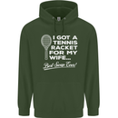A Tennis Racket for My Wife Best Swap Ever! Mens 80% Cotton Hoodie Forest Green