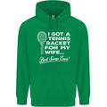 A Tennis Racket for My Wife Best Swap Ever! Mens 80% Cotton Hoodie Irish Green