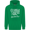 A Tennis Racket for My Wife Best Swap Ever! Mens 80% Cotton Hoodie Irish Green