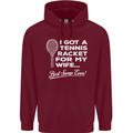 A Tennis Racket for My Wife Best Swap Ever! Mens 80% Cotton Hoodie Maroon