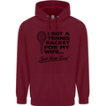 A Tennis Racket for My Wife Best Swap Ever! Mens 80% Cotton Hoodie Maroon