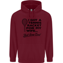 A Tennis Racket for My Wife Best Swap Ever! Mens 80% Cotton Hoodie Maroon