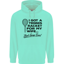A Tennis Racket for My Wife Best Swap Ever! Mens 80% Cotton Hoodie Peppermint