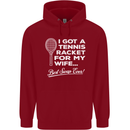 A Tennis Racket for My Wife Best Swap Ever! Mens 80% Cotton Hoodie Red