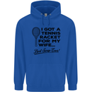 A Tennis Racket for My Wife Best Swap Ever! Mens 80% Cotton Hoodie Royal Blue