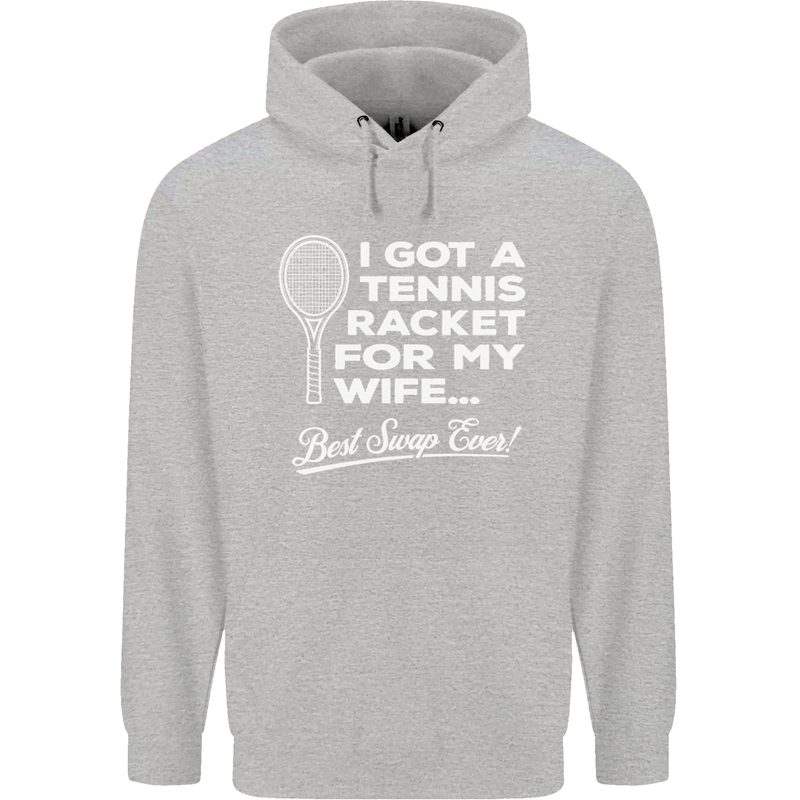 A Tennis Racket for My Wife Best Swap Ever! Mens 80% Cotton Hoodie White