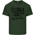 A Tennis Racket for My Wife Best Swap Ever! Mens Cotton T-Shirt Tee Top Forest Green