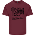 A Tennis Racket for My Wife Best Swap Ever! Mens Cotton T-Shirt Tee Top Maroon