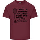 A Tennis Racket for My Wife Best Swap Ever! Mens Cotton T-Shirt Tee Top Maroon