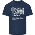 A Tennis Racket for My Wife Best Swap Ever! Mens Cotton T-Shirt Tee Top Navy Blue