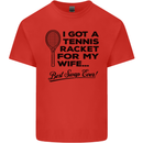 A Tennis Racket for My Wife Best Swap Ever! Mens Cotton T-Shirt Tee Top Red
