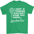 A Tennis Racket for My Wife Best Swap Ever! Mens T-Shirt Cotton Gildan Irish Green