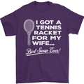 A Tennis Racket for My Wife Best Swap Ever! Mens T-Shirt Cotton Gildan Purple