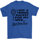 A Tennis Racket for My Wife Best Swap Ever! Mens T-Shirt Cotton Gildan Royal Blue