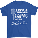 A Tennis Racket for My Wife Best Swap Ever! Mens T-Shirt Cotton Gildan Royal Blue