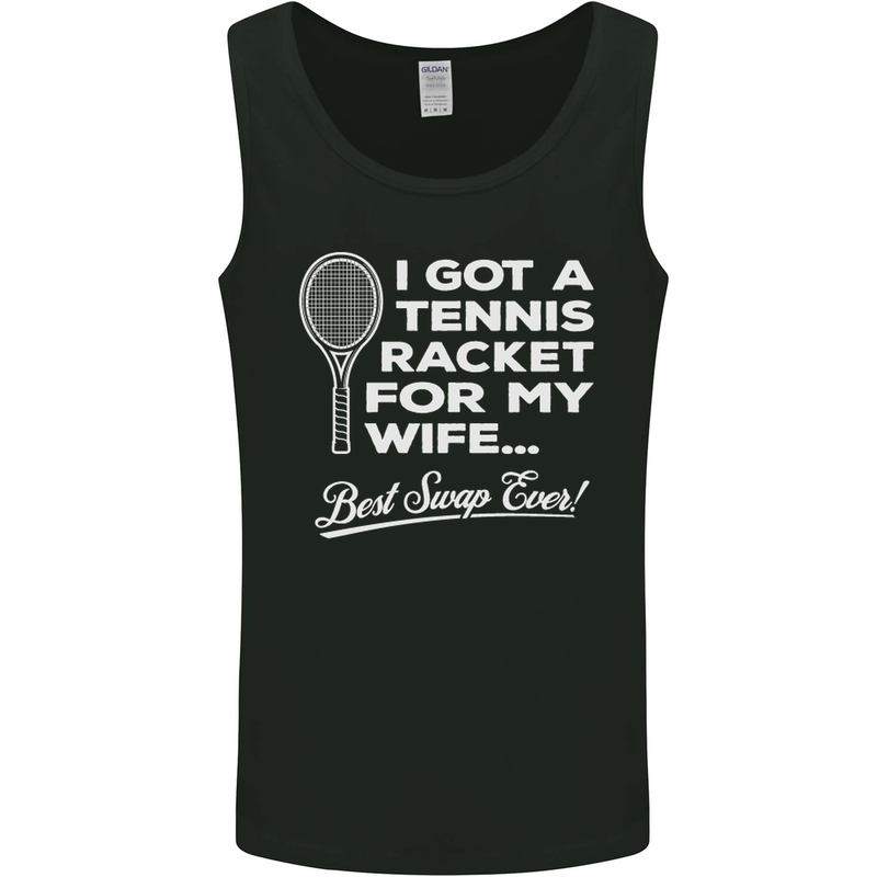 A Tennis Racket for My Wife Best Swap Ever! Mens Vest Tank Top Black