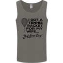 A Tennis Racket for My Wife Best Swap Ever! Mens Vest Tank Top Charcoal